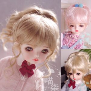 1/3 1/4 1/6 1/8 BJD Short Wig Curly Doll Hair