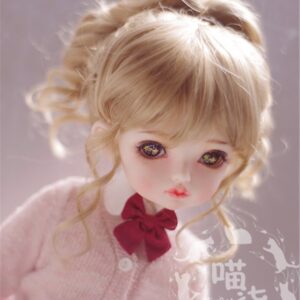 1/3 1/4 1/6 1/8 BJD Short Wig Curly Doll Hair