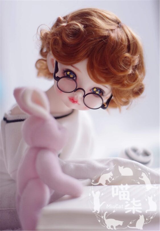 1/3 1/4 1/6 1/8 Bjd Wig Short Doll Wig Curly BJD Wig