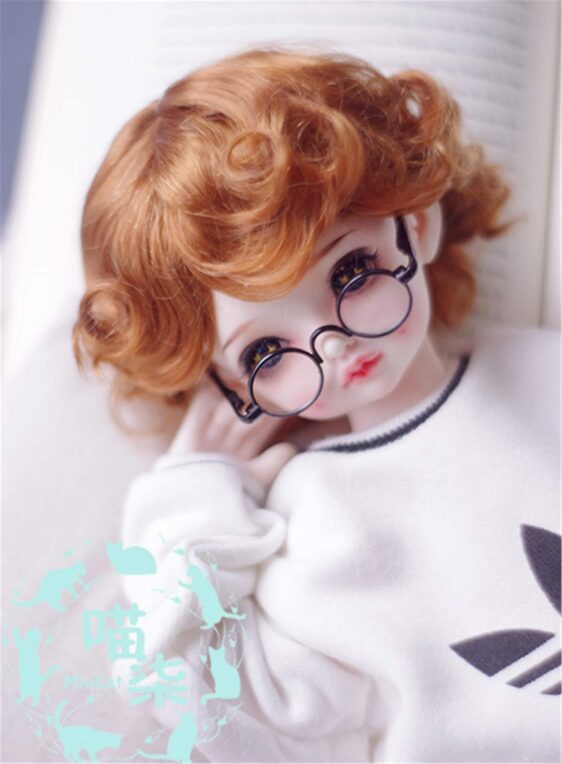 1/3 1/4 1/6 1/8 Bjd Wig Short Doll Wig Curly BJD Wig