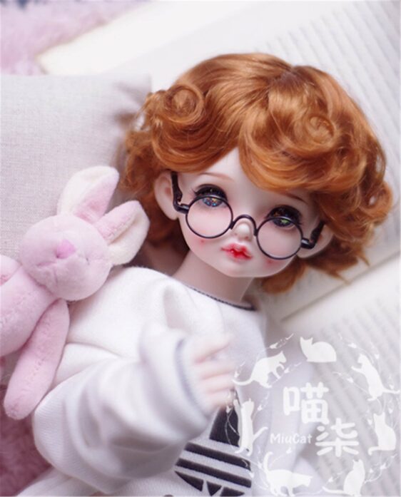 1/3 1/4 1/6 1/8 Bjd Wig Short Doll Wig Curly BJD Wig