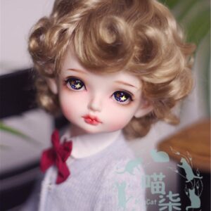 1/3 1/4 1/6 1/8 Bjd Wig Short Doll Wig Curly BJD Wig