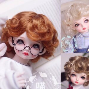 1/3 1/4 1/6 1/8 Bjd Wig Short Doll Wig Curly BJD Wig