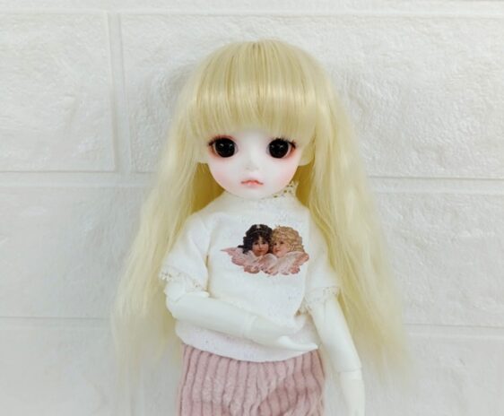 1/3, 1/4, 1/6, 1/8 Retro Style BJD Wig – Long Curly Hair