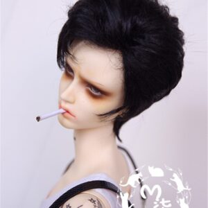 1/3 1/4 1/6 BJD Short Wig Curly Doll Hair for Boy Doll