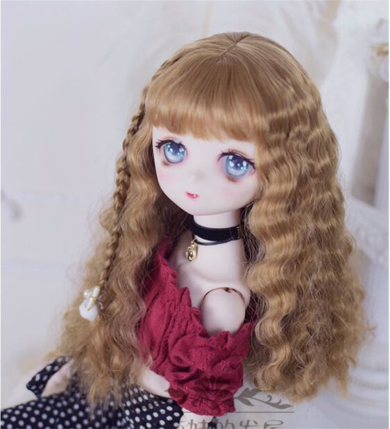 1/3 1/4 1/6 Bjd ソフトイミテーションモヘアウィッグ MDD 人形の髪