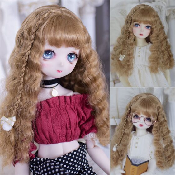 1/3 1/4 1/6 Bjd ソフトイミテーションモヘアウィッグ MDD 人形の髪