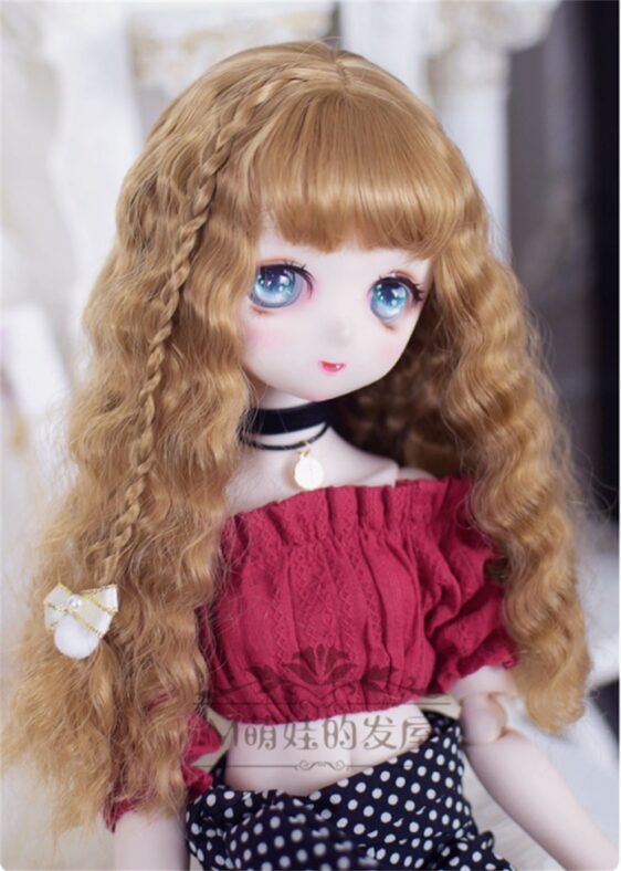 1/3 1/4 1/6 Bjd ソフトイミテーションモヘアウィッグ MDD 人形の髪