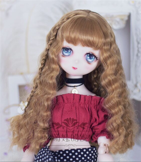 1/3 1/4 1/6 Bjd ソフトイミテーションモヘアウィッグ MDD 人形の髪