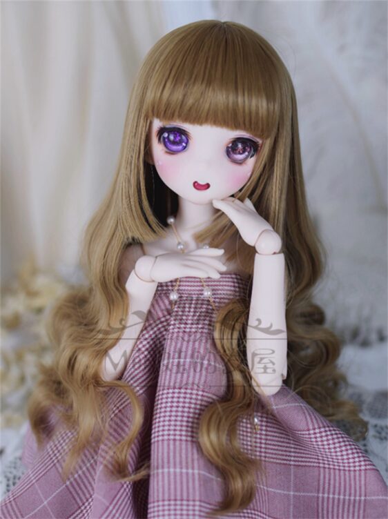 1/3 1/4 1/6 BJD Wavy Wig With Bangs for Dolls