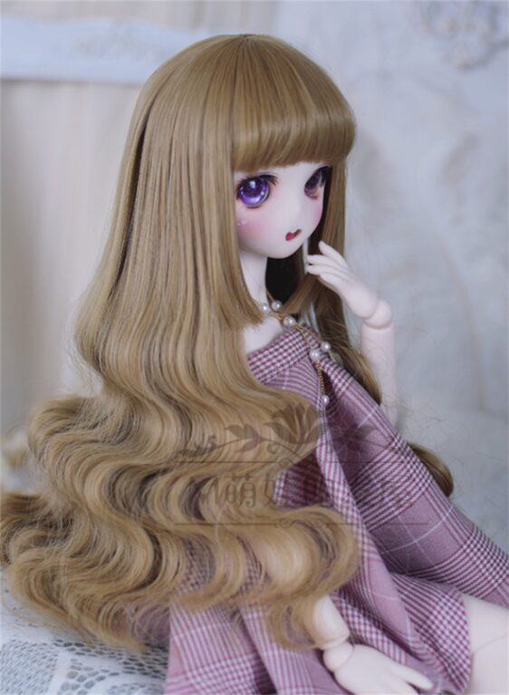 1/3 1/4 1/6 BJD Wavy Wig With Bangs for Dolls