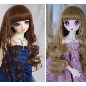 1/3 1/4 1/6 BJD Wavy Wig With Bangs for Dolls