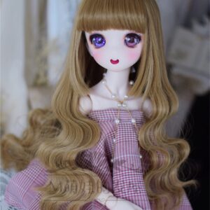 1/3 1/4 1/6 BJD Wavy Wig With Bangs for Dolls