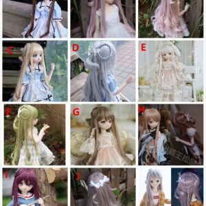 1/3 1/4 1/6 BJD Wig Long Curly Hair Wavy Wigs