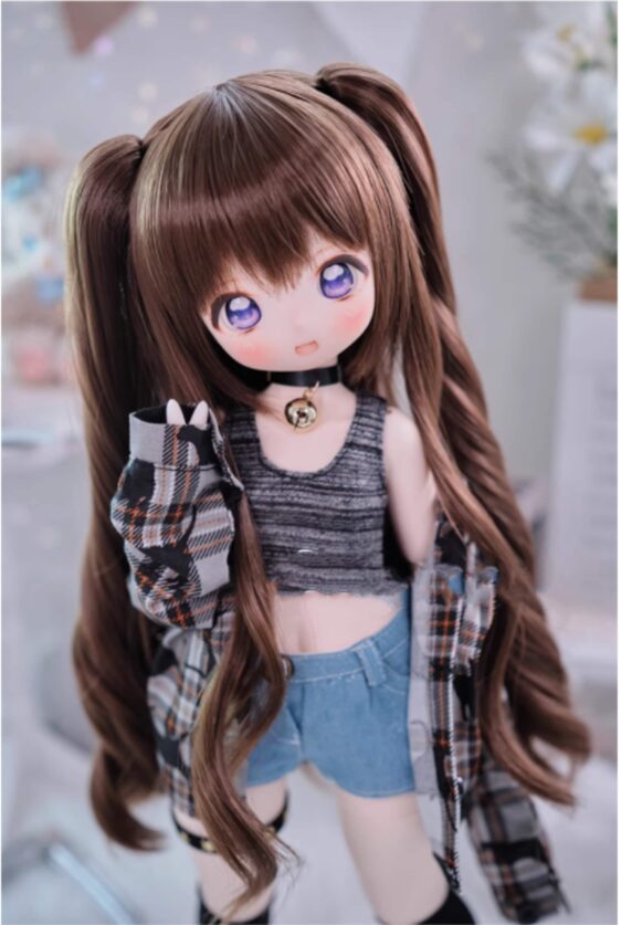 1/3 1/4 1/6 BJD Wig Long Curly Hair Wavy Wigsquot; 6-7" for Bjd/Mdd/SD/DD