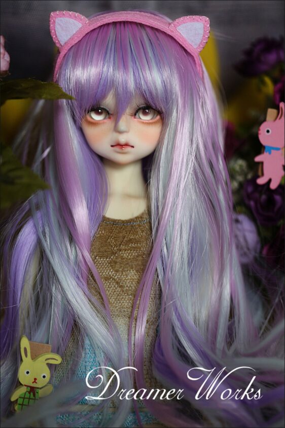 1/3 & 1/4 Magic Color Long Wavy BJD Wig – Heat-Resistant & Stylish