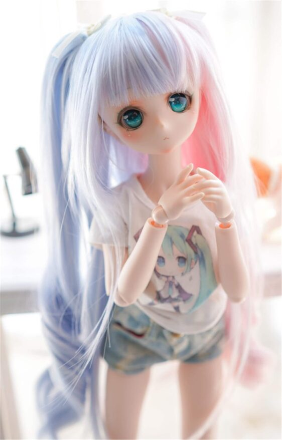 1/3 8-9" Long Wavy Wig for BJD Dolls