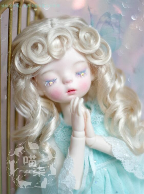 1/6 1/4 1/3 Bjd Wig DD Mdd Wig Long Doll Wig Curly Bjd Wig