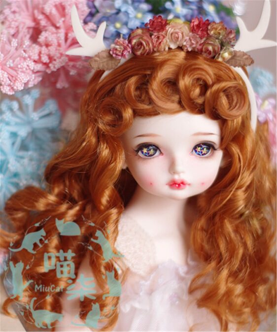 1/6 1/4 1/3 Bjd Wig DD Mdd Wig Long Doll Wig Curly Bjd Wig