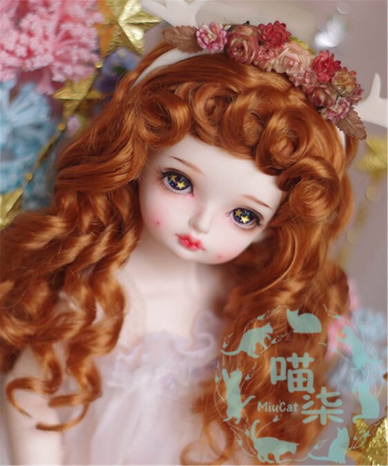 1/6 1/4 1/3 Bjd Wig DD Mdd Wig Long Doll Wig Curly Bjd Wig