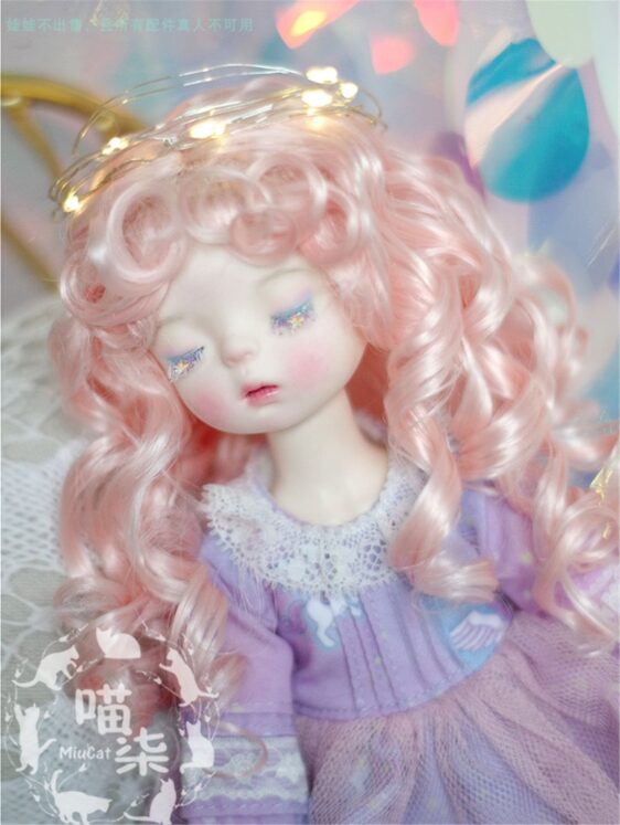 1/6 1/4 1/3 Bjd Wig DD Mdd Wig Long Doll Wig Curly Bjd Wig