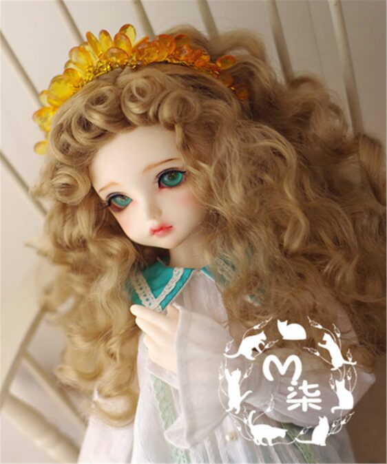 1/6 1/4 1/3 Bjd Wig DD Mdd Wig Long Doll Wig Curly Bjd Wig