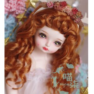 1/6 1/4 1/3 BJD WIG DD MDD WIG LONG DOLL WIG Curly BJD WIG