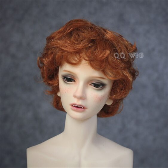 8-9” 7-8“ 6-7” Short Curly BJD Wig for Boy Dolls