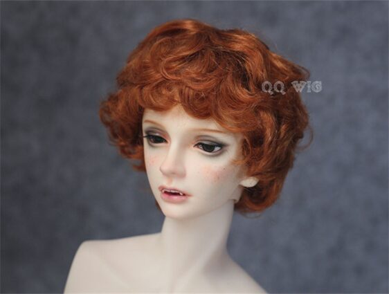 8-9” 7-8“ 6-7” Short Curly BJD Wig for Boy Dolls