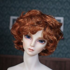 8-9” 7-8“ 6-7” Short Curly BJD Wig for Boy Dolls