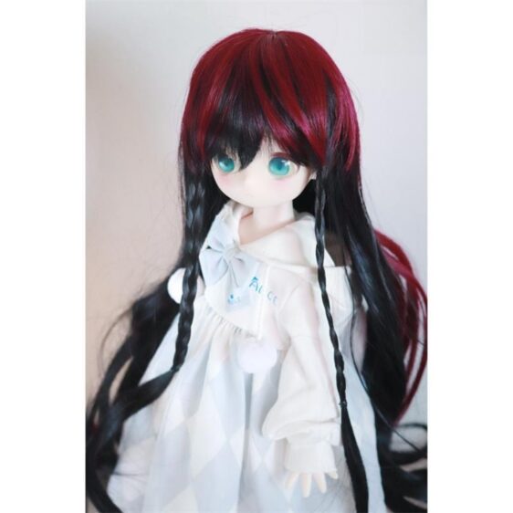 8-9" BJD Wig Long Doll Wig with pigtail 1/3 SD Doll Accessories