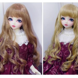 9-10'' 8-9" 7-8" 6-7" Bjd Long Wavy wig Doll Wig