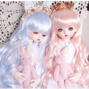 BJD Vintage Curly Wig for 1/3 1/4 1/6 1/8 Dolls