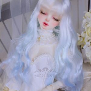 BJD Curly Hair Wig - Super Soft Gradient Color Wig for Dolls