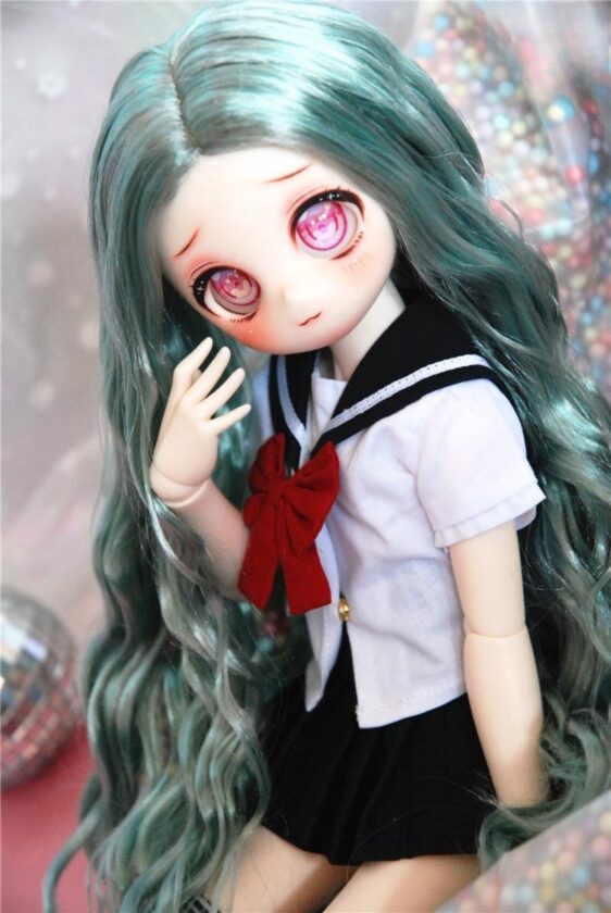 BJD Curly Wig – Long Wavy Doll Hair  for 1/3 1/4 1/6 Smart Doll