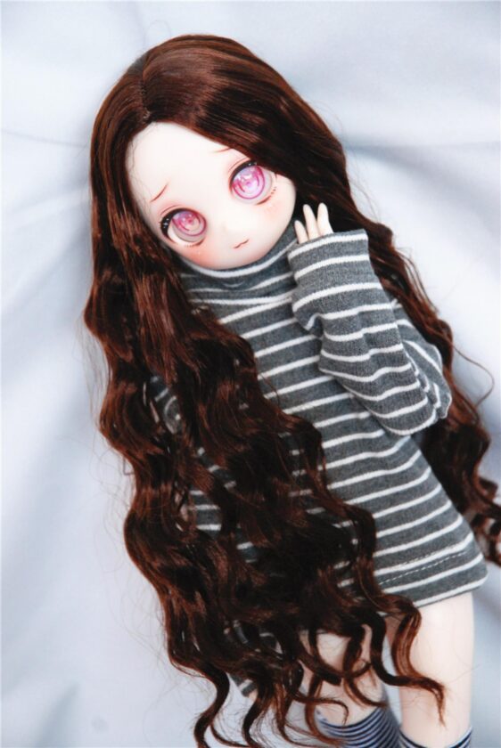 BJD Curly Wig – Long Wavy Doll Hair  for 1/3 1/4 1/6 Smart Doll