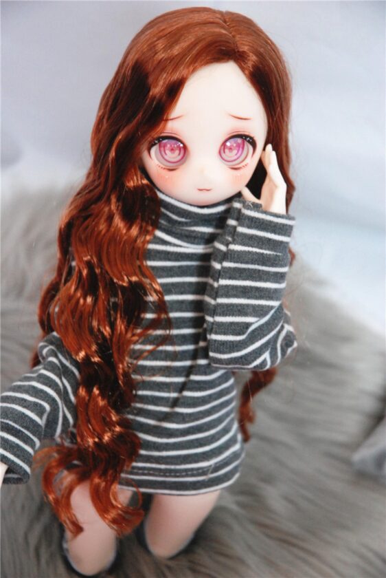 BJD Curly Wig – Long Wavy Doll Hair  for 1/3 1/4 1/6 Smart Doll