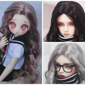 BJD Curly Wig – Long Wavy Doll Hair  for 1/3 1/4 1/6 Smart Doll