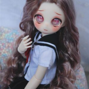 BJD Curly Wig – Long Wavy Doll Hair  for 1/3 1/4 1/6 Smart Doll