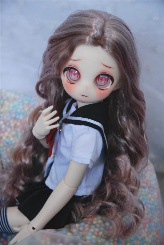 BJD Curly Wig – Long Wavy Doll Hair  for 1/3 1/4 1/6 Smart Doll