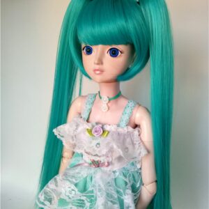 BJD Doll Double ponytail wig 1/3 1/4 1/6 Cosplay Long hair, SD Doll wig