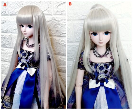 BJD Doll Ponytail wig 1/3 1/4 1/6 1/8 Doll Cosplay hair