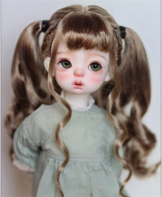 BJD doll Two Ponytails Wig 1/6 1/3 1/4 BJD MSD Wig Fashion Doll Wig