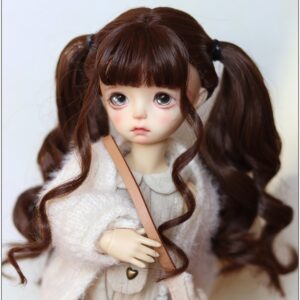 BJD doll Two Ponytails Wig 1/6 1/3 1/4 BJD MSD Wig Fashion Doll Wig