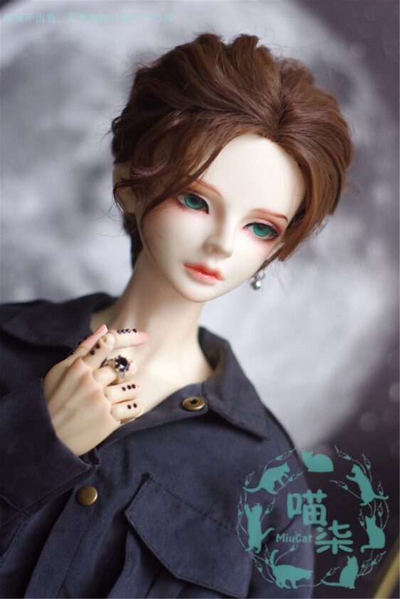 Bjd Doll Wig 1/6 1/4 1/3 Bjd Wig Doll Short Curly Wavy Wig