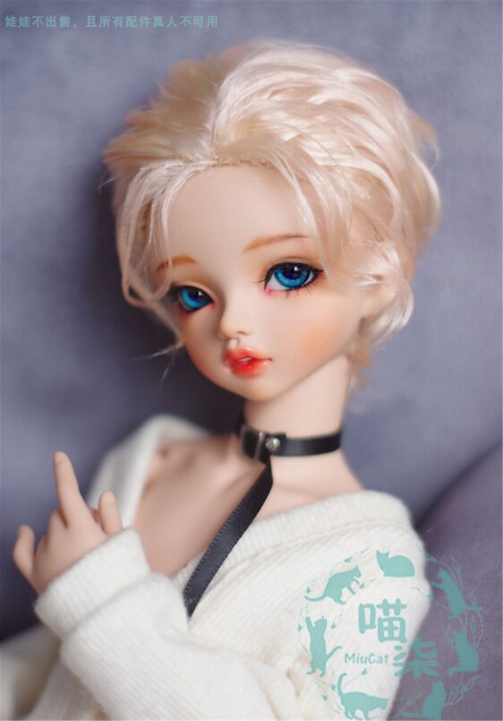 Bjd Doll Wig 1/6 1/4 1/3 Bjd Wig Doll Short Curly Wavy Wig