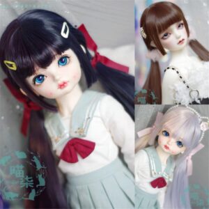 BJD Double Braids Long Wig – 1/3, 1/4, 1/6 Dolls