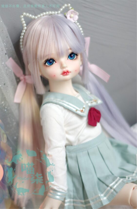 BJD Double Braids Long Wig – 1/3, 1/4, 1/6 Dolls