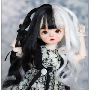 BJD Double Ponytail Wig – Big Curly Fashion Hair for Dolls