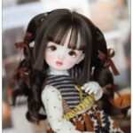 BJD Double Ponytail Wig – Big Curly Fashion Hair for Dolls